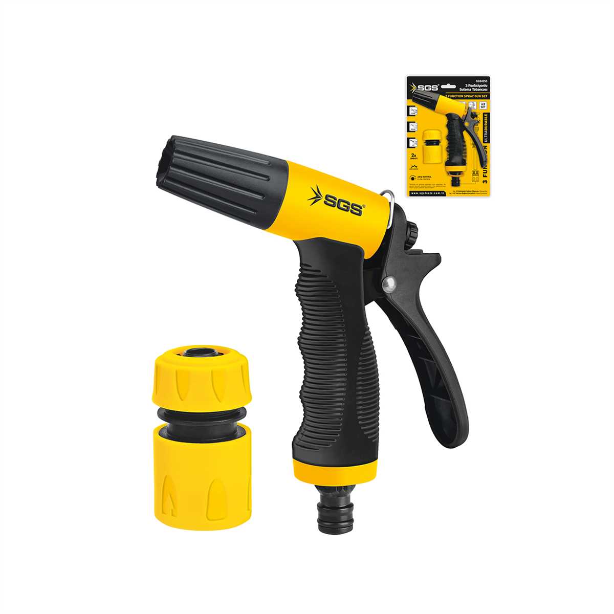 3 FONKSİYONLU SULAMA TABANCASI (2 PARÇA SET)